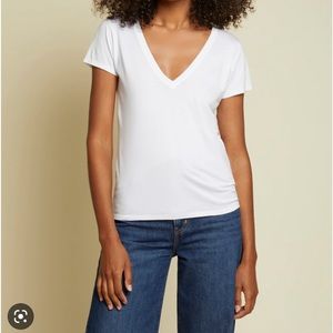 Nation LTD fitted V-neck tee, medium